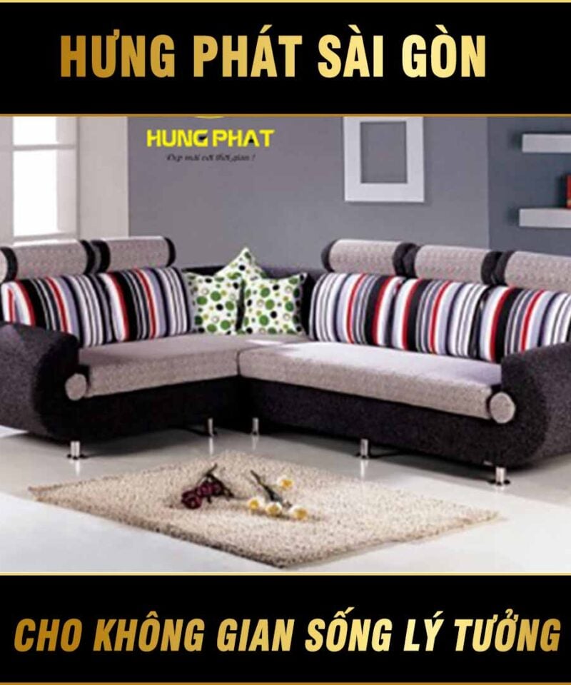 Sofa góc vải hiện đại H-144