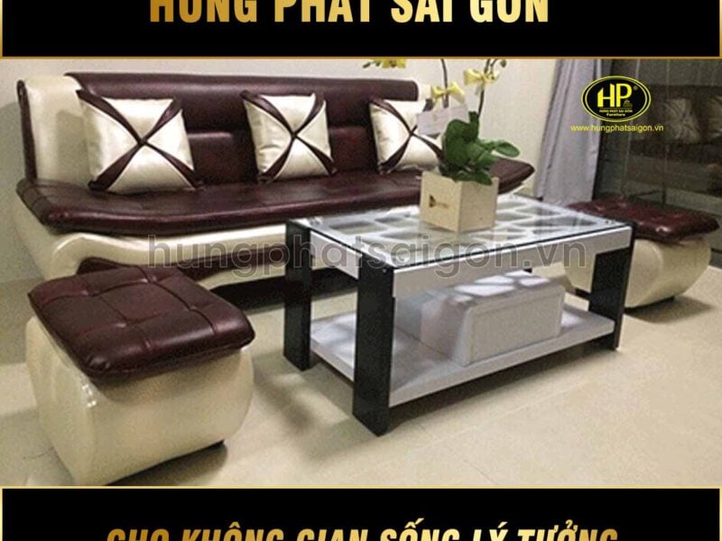 Sofa băng da cao cấp H-211