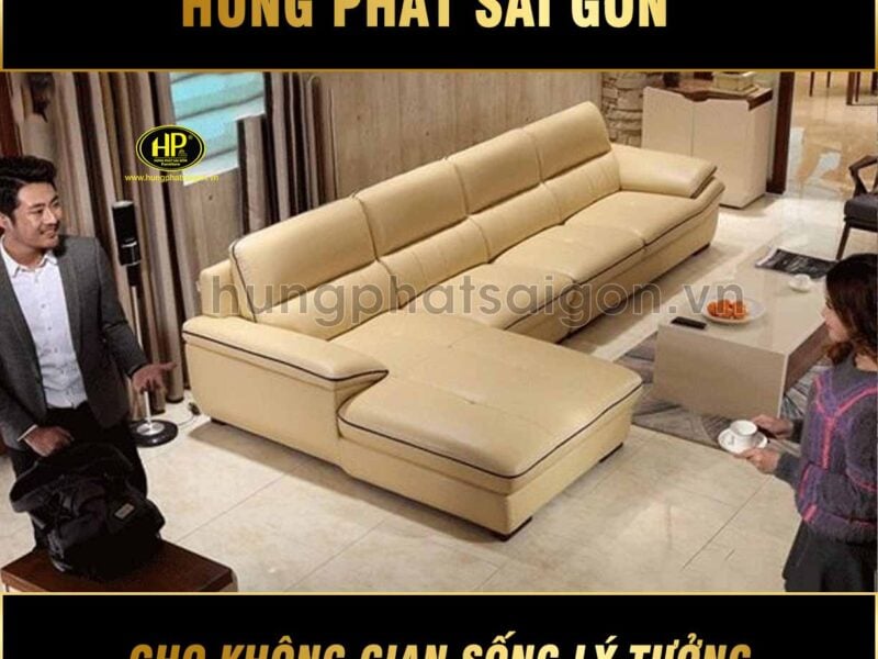 Sofa da căn hộ cao cấp H-225