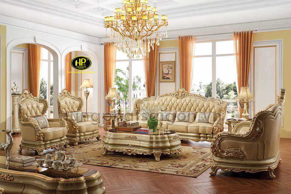 Sofa phong cách Châu Âu với kiểu dáng hiện địa của nội thất Hưng Phát Sài Gòn