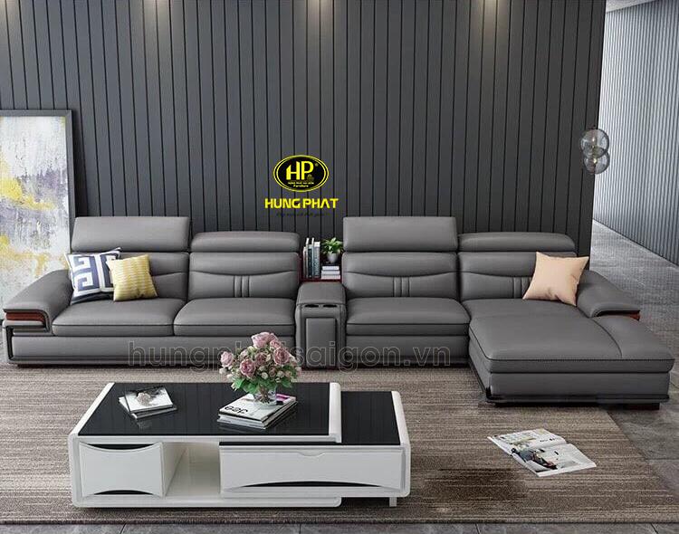 sofa da cao cấp hiện đại cho phòng khách sang trọng đẳng cấp tphcm