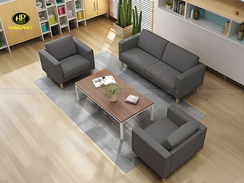 ghế sofa vải văn phòng h-206