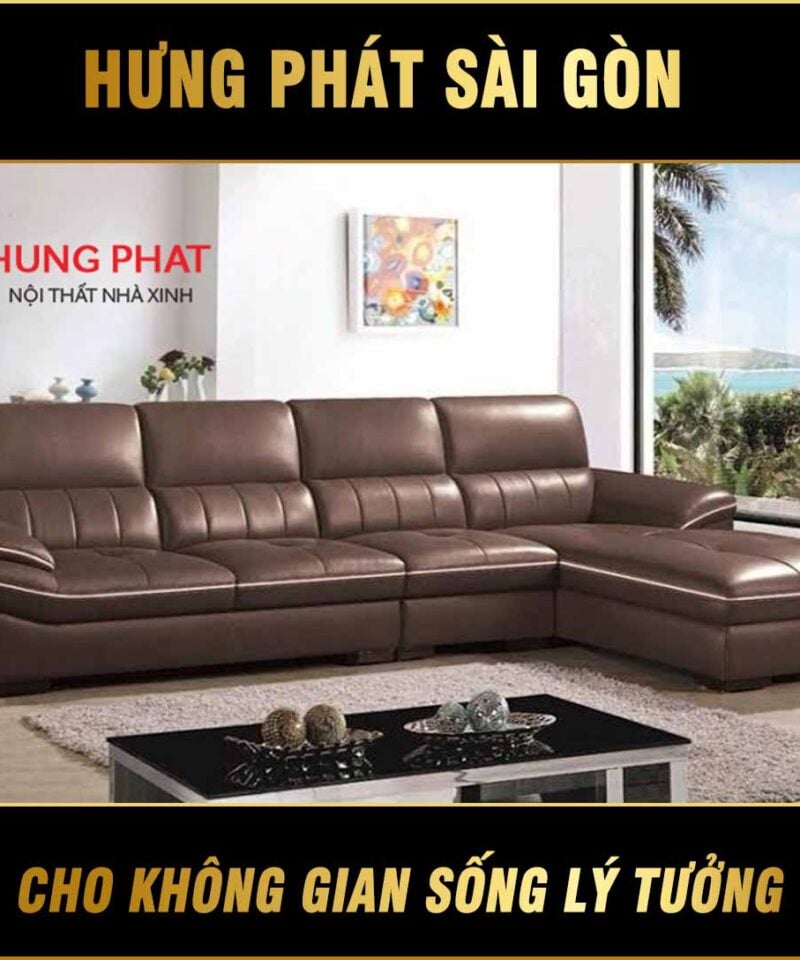 Sofa da sang trọng H-222