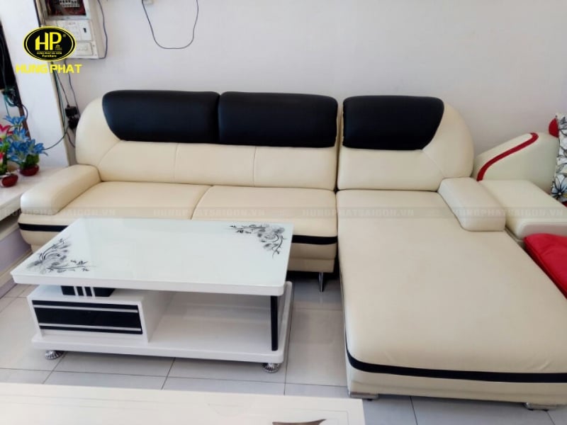 mẫu sofa da tiện lợi hb-31