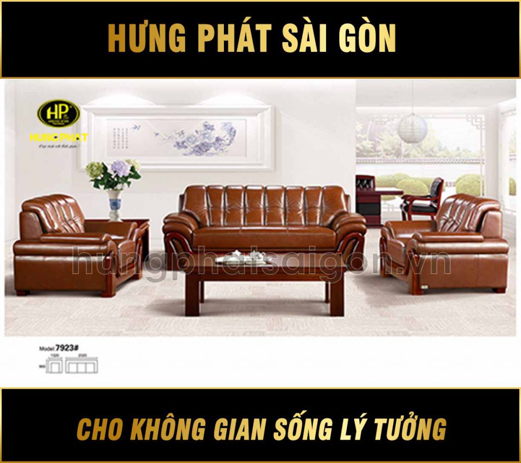 Sofa da văn phòng cao cấp H-7923