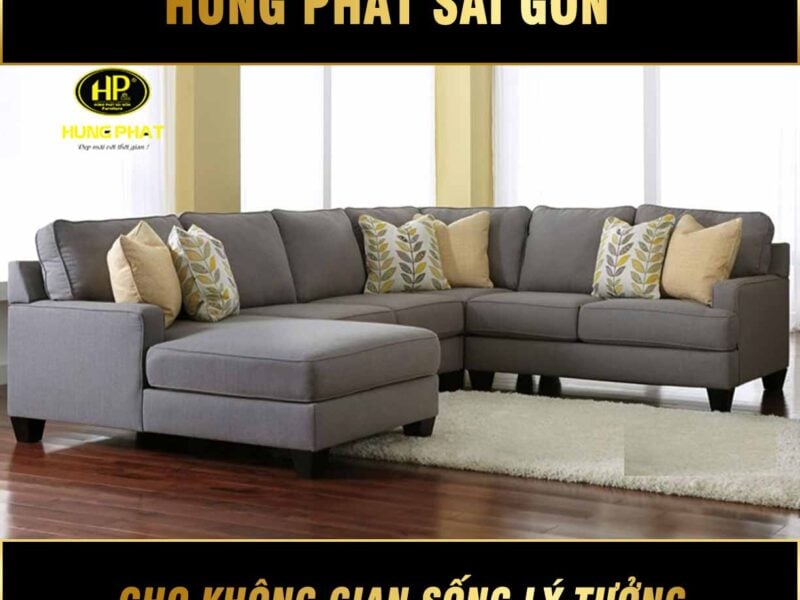 Sofa góc vải chữ U H-281