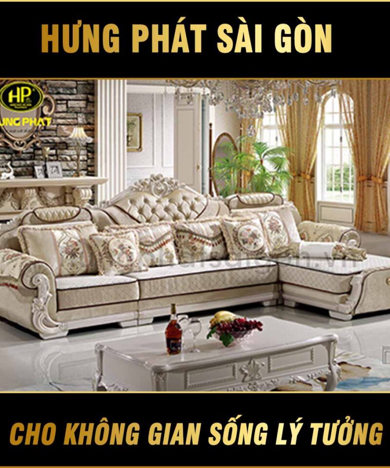 Sofa tân cổ điển nhập khẩu H-1525