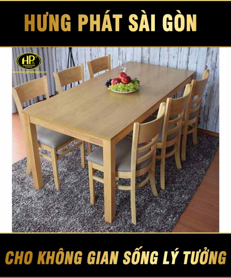 Bàn ăn gỗ 6 ghế ĐG-04