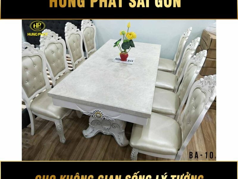 Bàn ăn tân cổ điển cao cấp BA-10