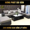 Sofa băng tặng 2 đôn H-229
