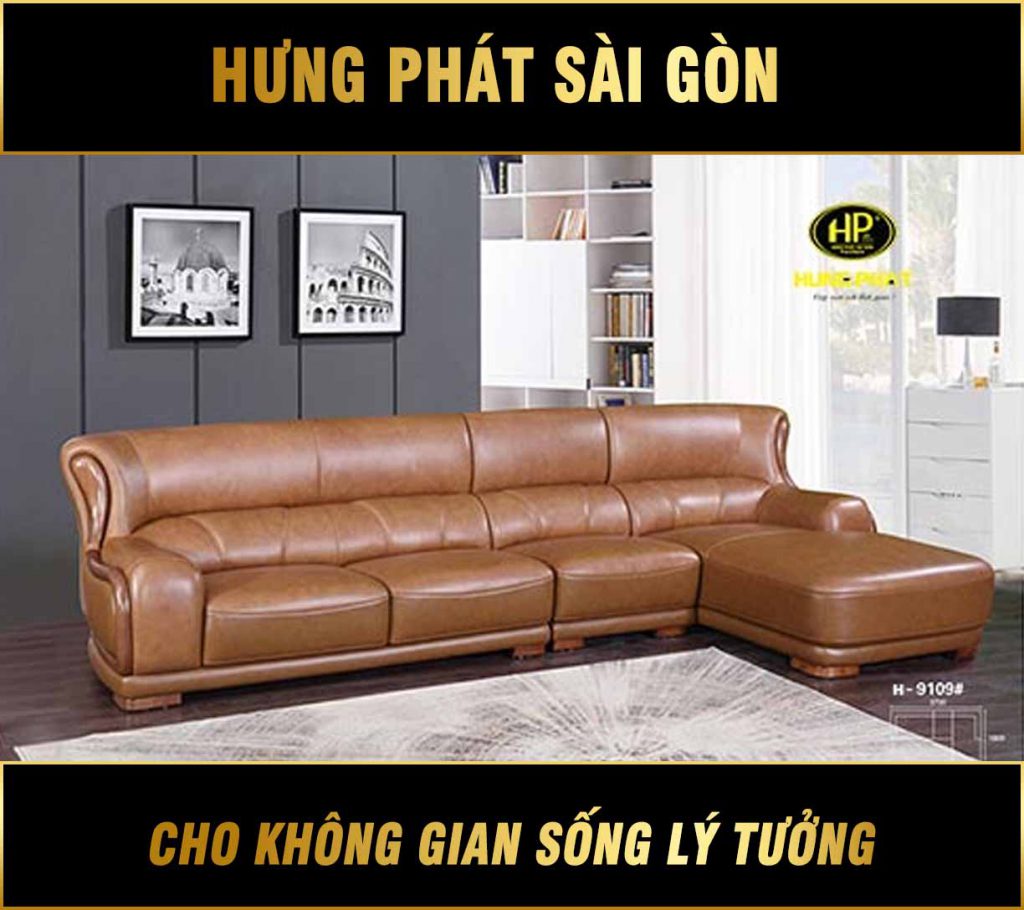 Sofa da bò cao cấp Hưng Phát H-9109