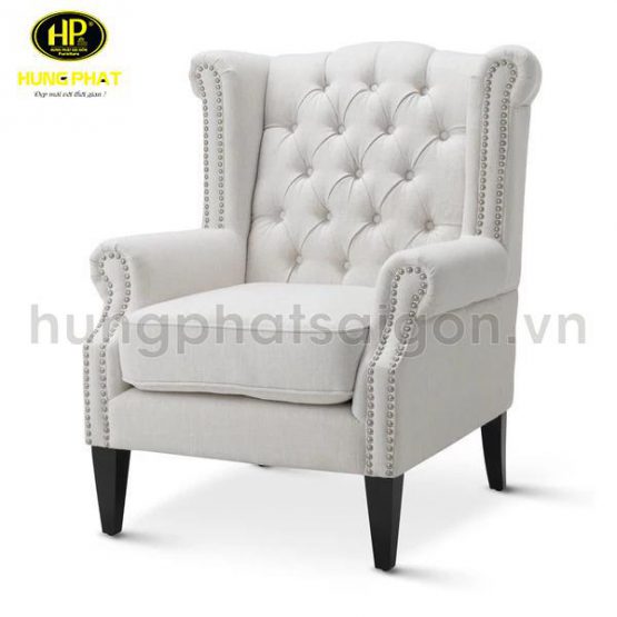 ghế sofa đơn màu trắng hiện đại