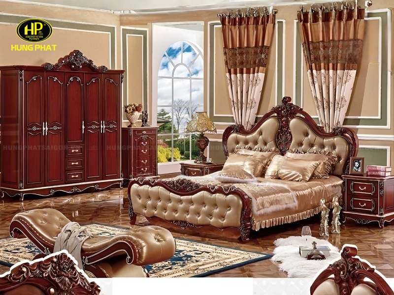 bộ giường cổ điển nhập khẩu g-9911
