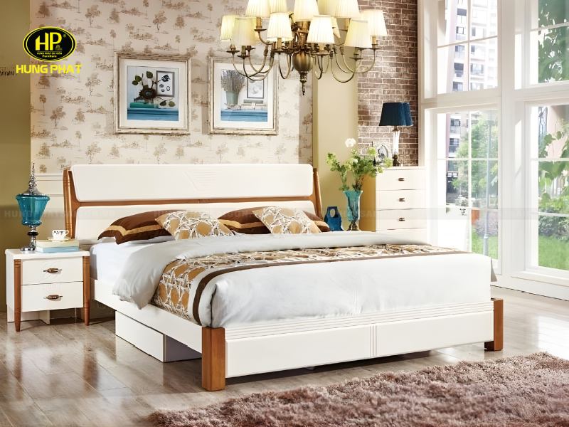 mẫu giường ngủ nhập khẩu g-9831