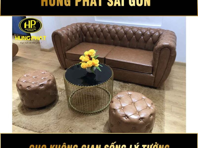 Sofa băng da H-200