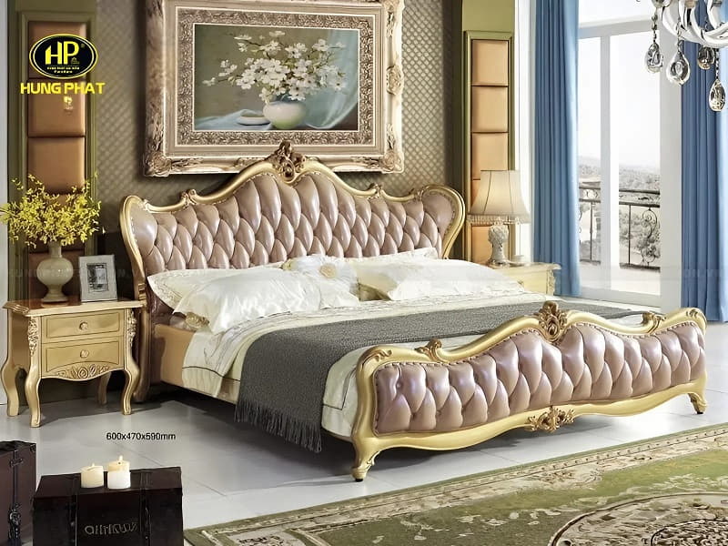 giường cổ điển nhập khẩu 18a