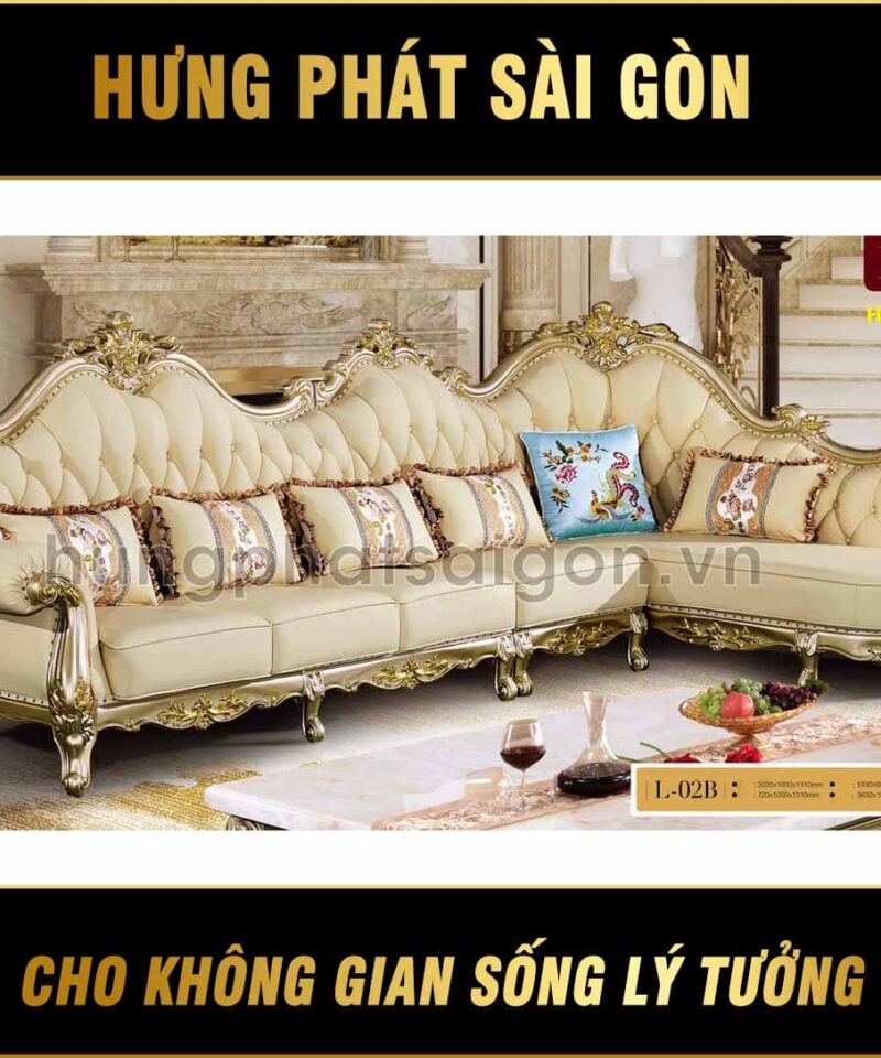 SOFA GÓC TÂN CỔ ĐIỂN MÃ L-02B