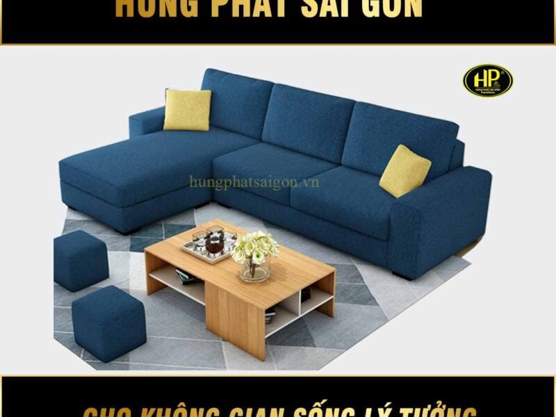 Sofa góc phòng khách đẹp H-260