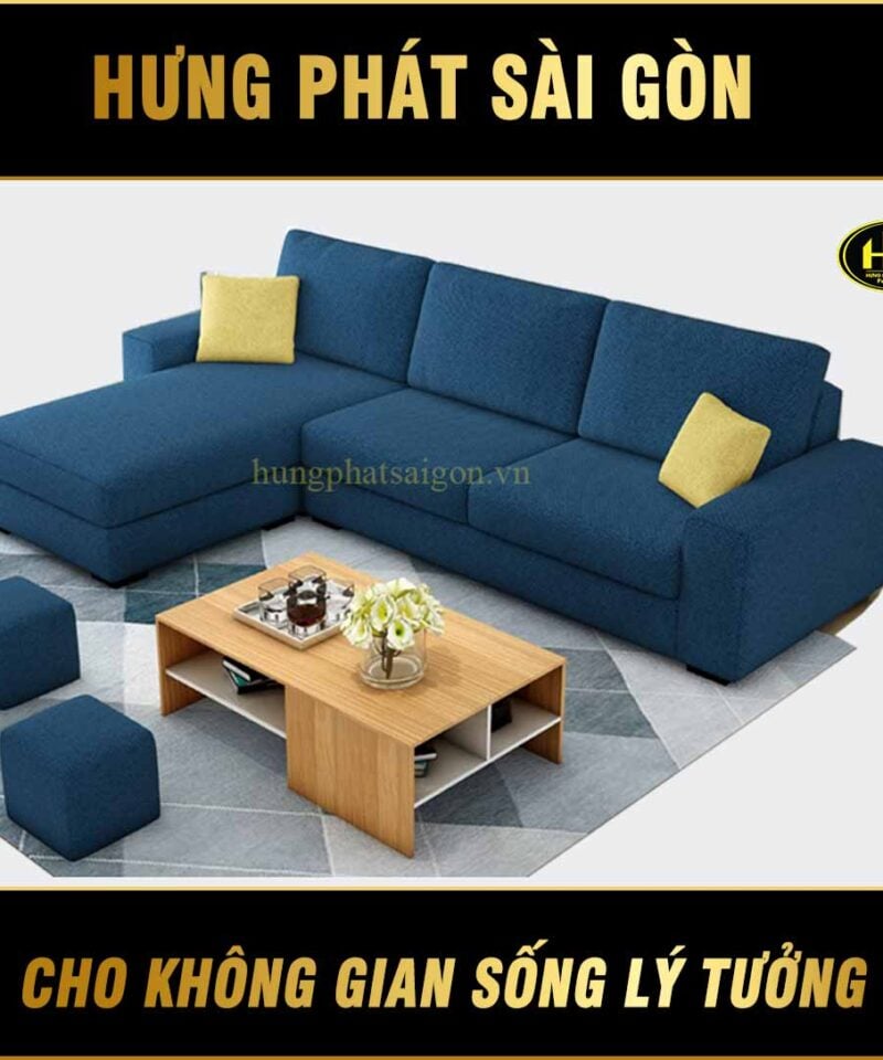 Sofa góc phòng khách đẹp H-260