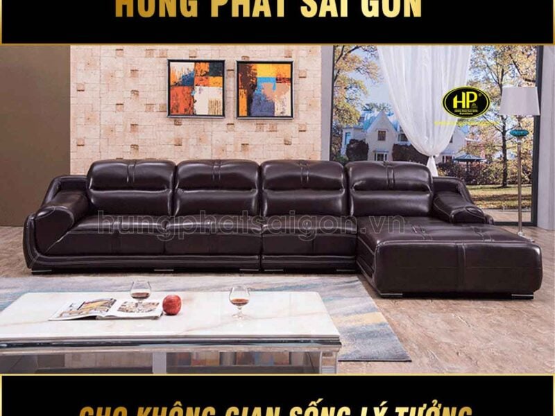 Sofa da sang trọng cao cấp H-2420