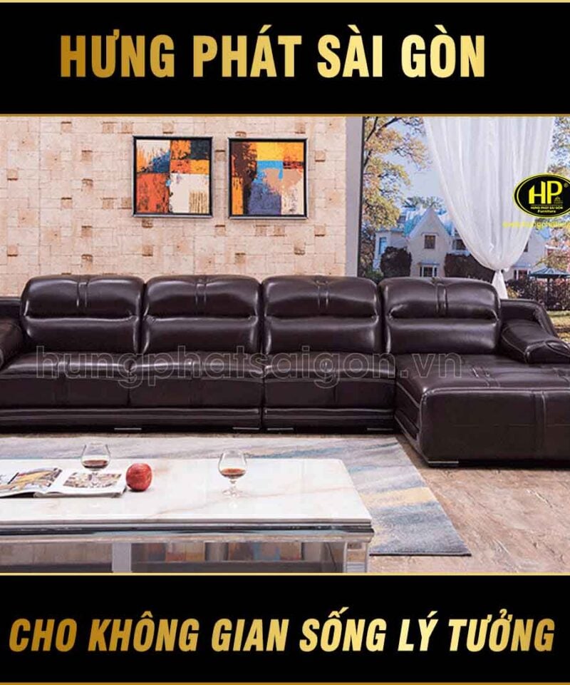 Sofa da sang trọng cao cấp H-2420