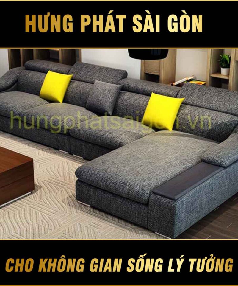 Sofa vải mẫu mới hiện đại H-276