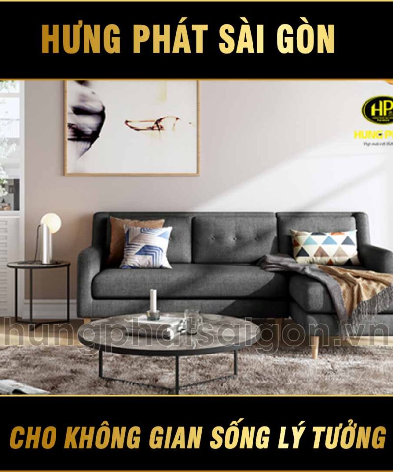 Sofa góc vải hiện đại H-1120