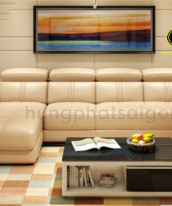 ghế sofa da phòng khách sang trọng