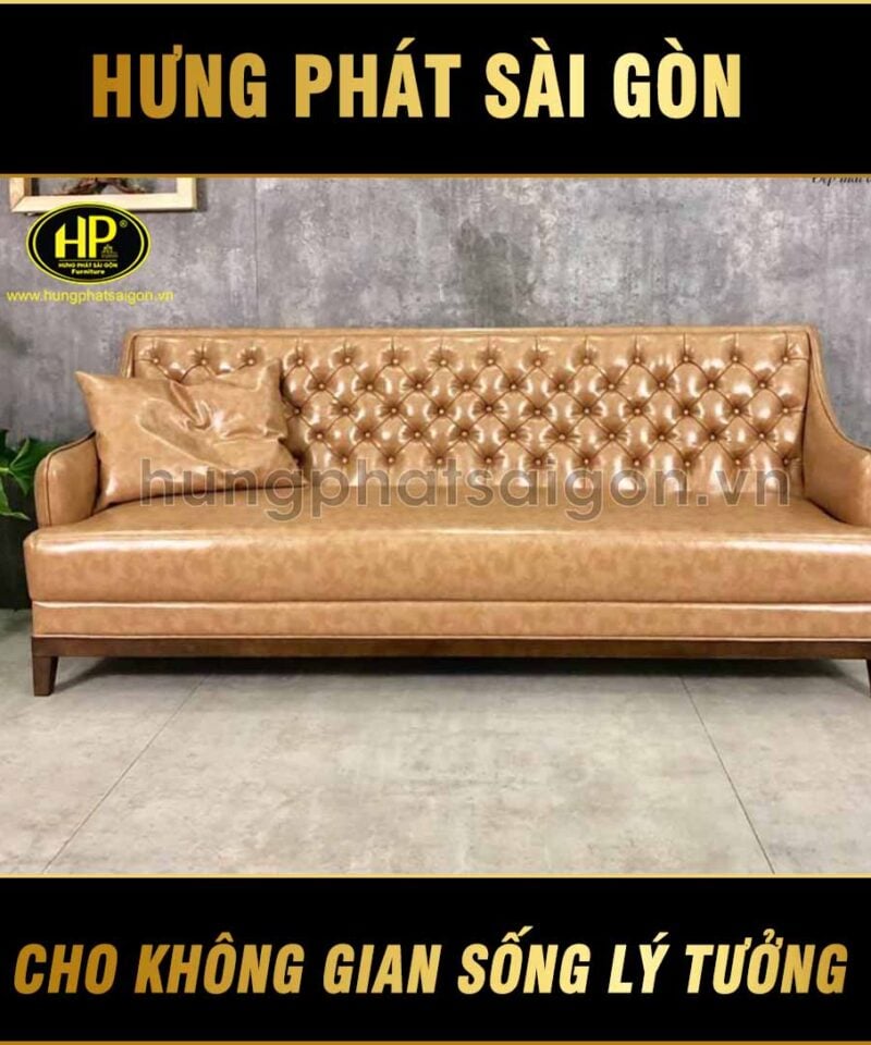 Sofa băng da đẹp H-186 hungphatsaigon