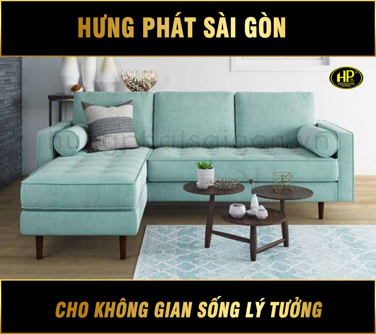 Sofa Vải Hiện Đại Phòng Khách Chung Cư H-803