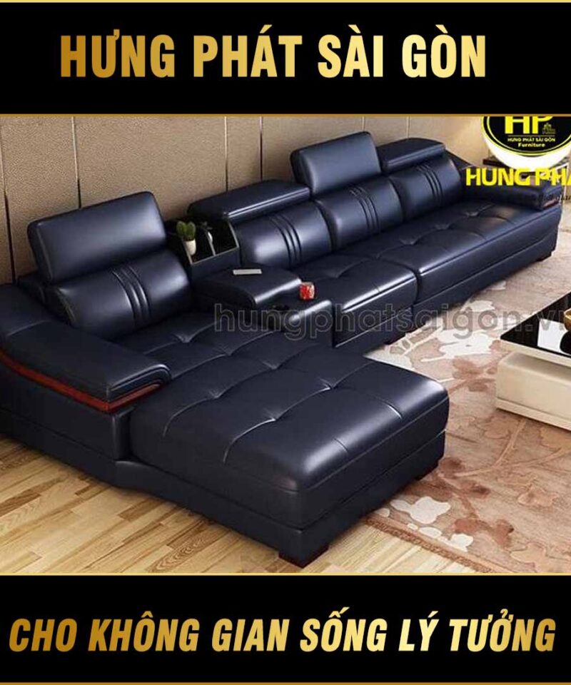 Sofa da xịn bền đẹp HD-30