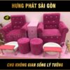 Ghế nail màu hồng GN-08
