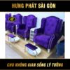 Ghế nail màu tím GN-15