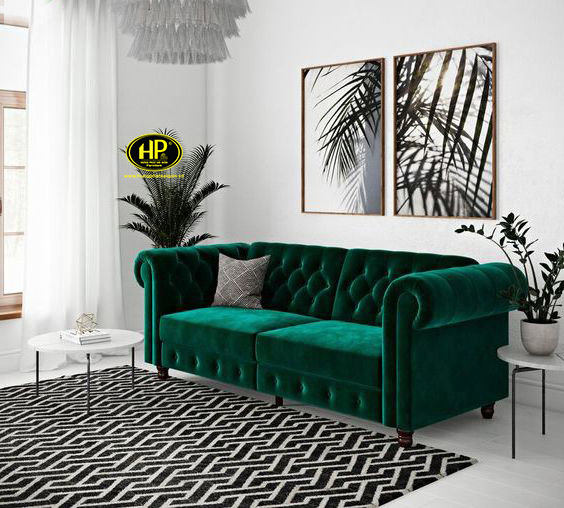 ghế sofa màu xanh lá giá rẻ hợp phong thủy