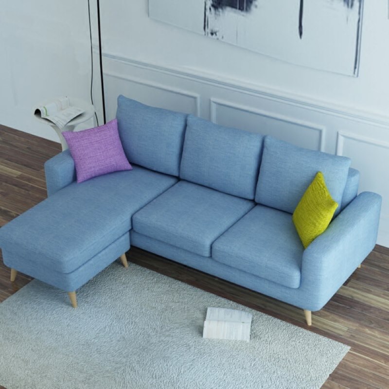 Sofa màu xanh ngọc góc l h309a