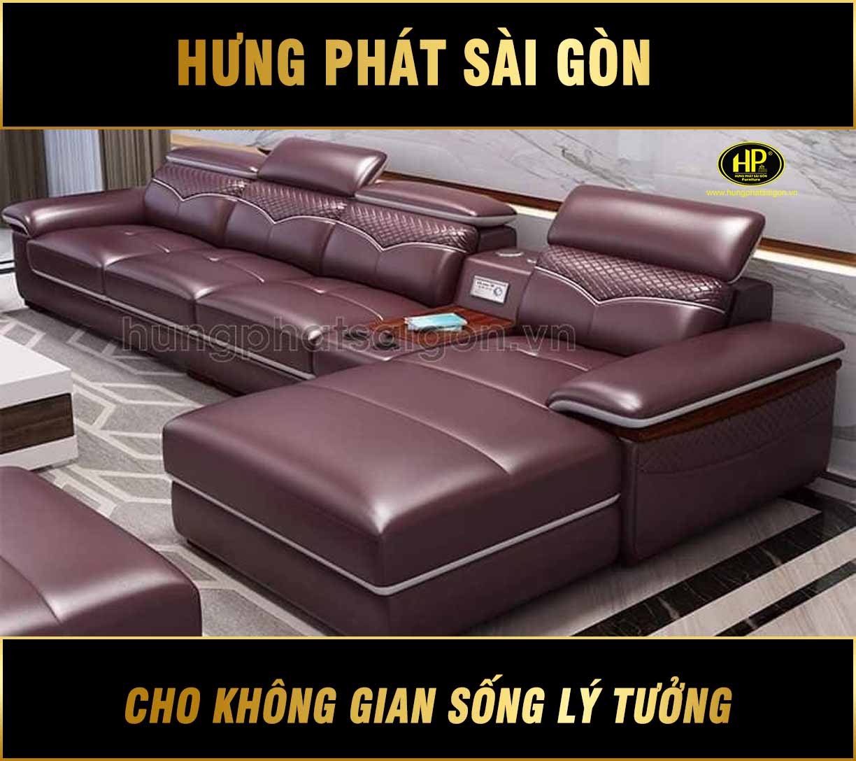 Sofa da cao cấp đẹp HD-24