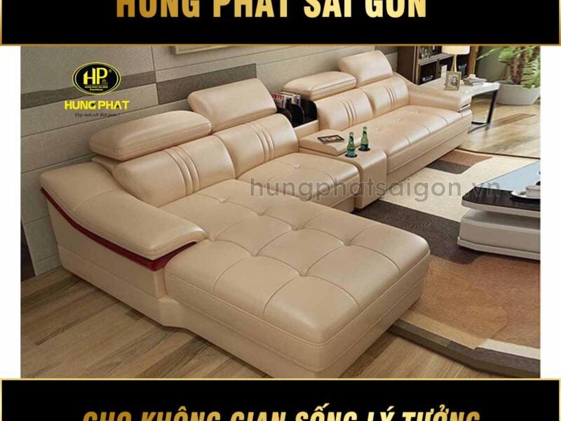 Sofa da nhập khẩu hiện đại HD-17