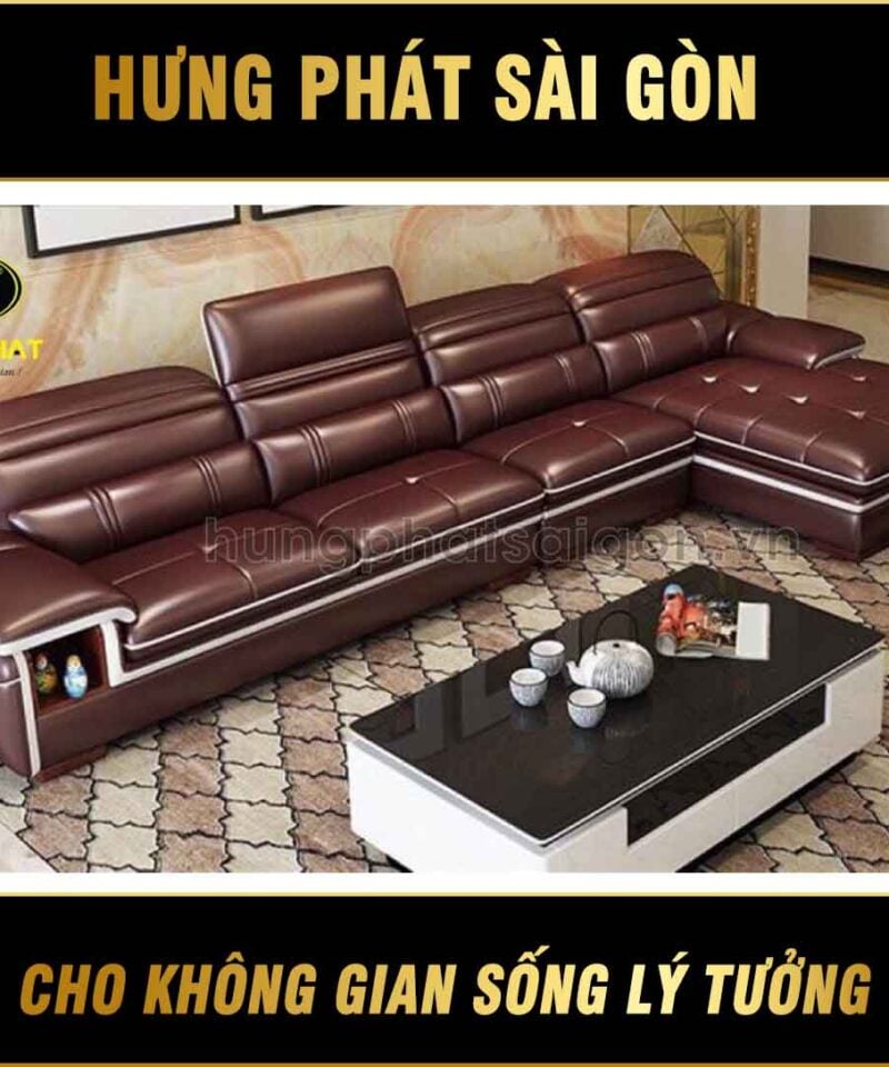 Sofa da phòng khách sang trọng HD-16