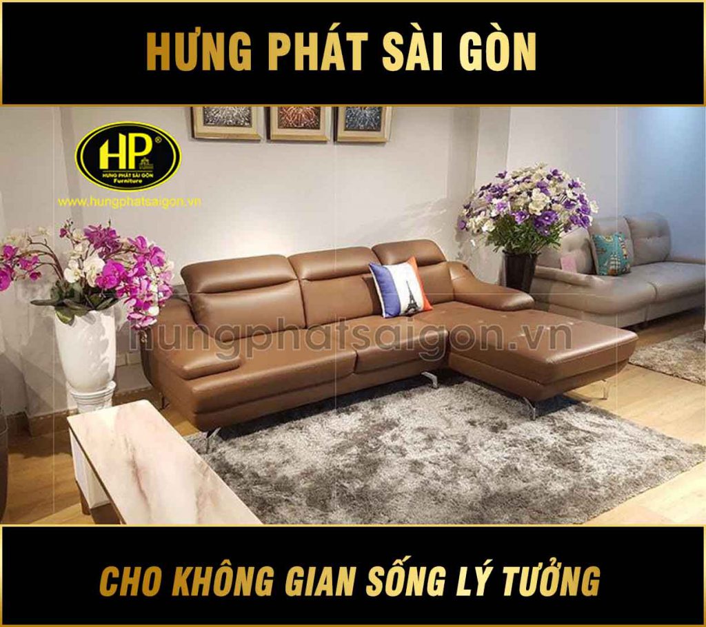 Sofa da phòng khách hiện đại HD-42