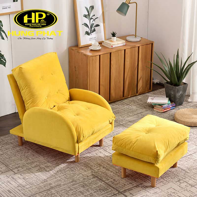Ghế sofa đơn màu vàng
