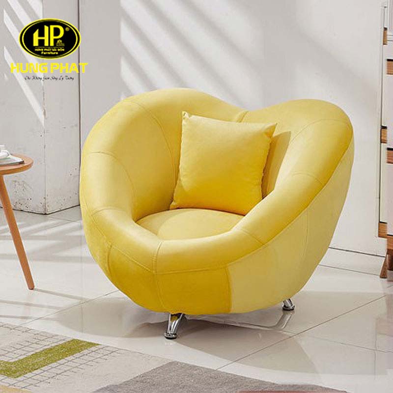 Sofa đơn màu vàng đẹp
