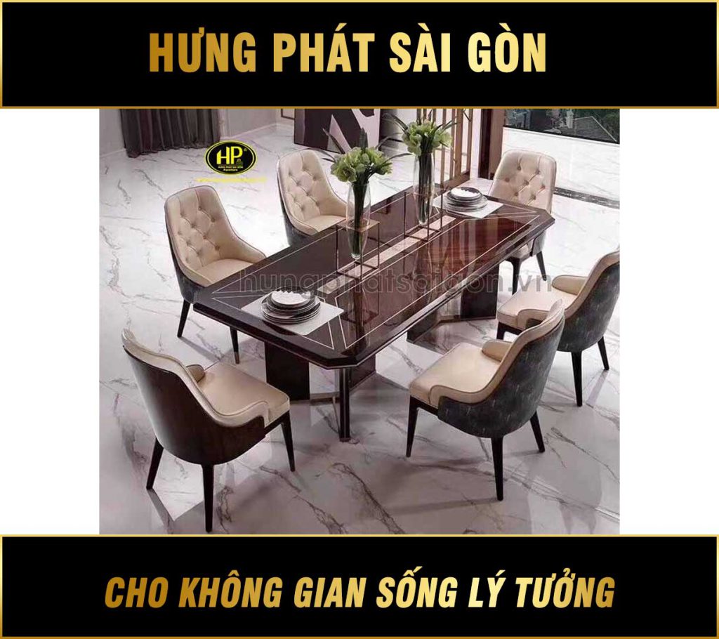 Bàn ăn 6 ghế H-153