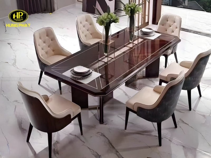 bộ bàn ăn 6 ghế h-15