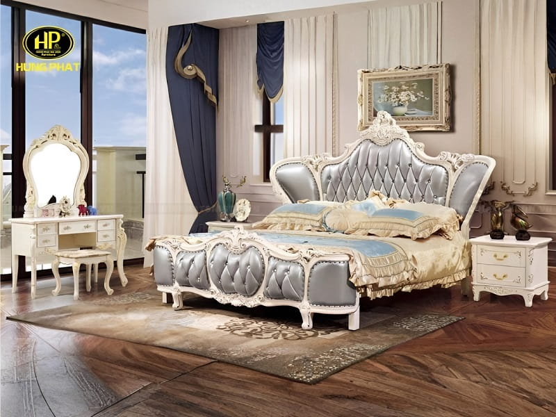 giường cổ điển nhập khẩu a-23b