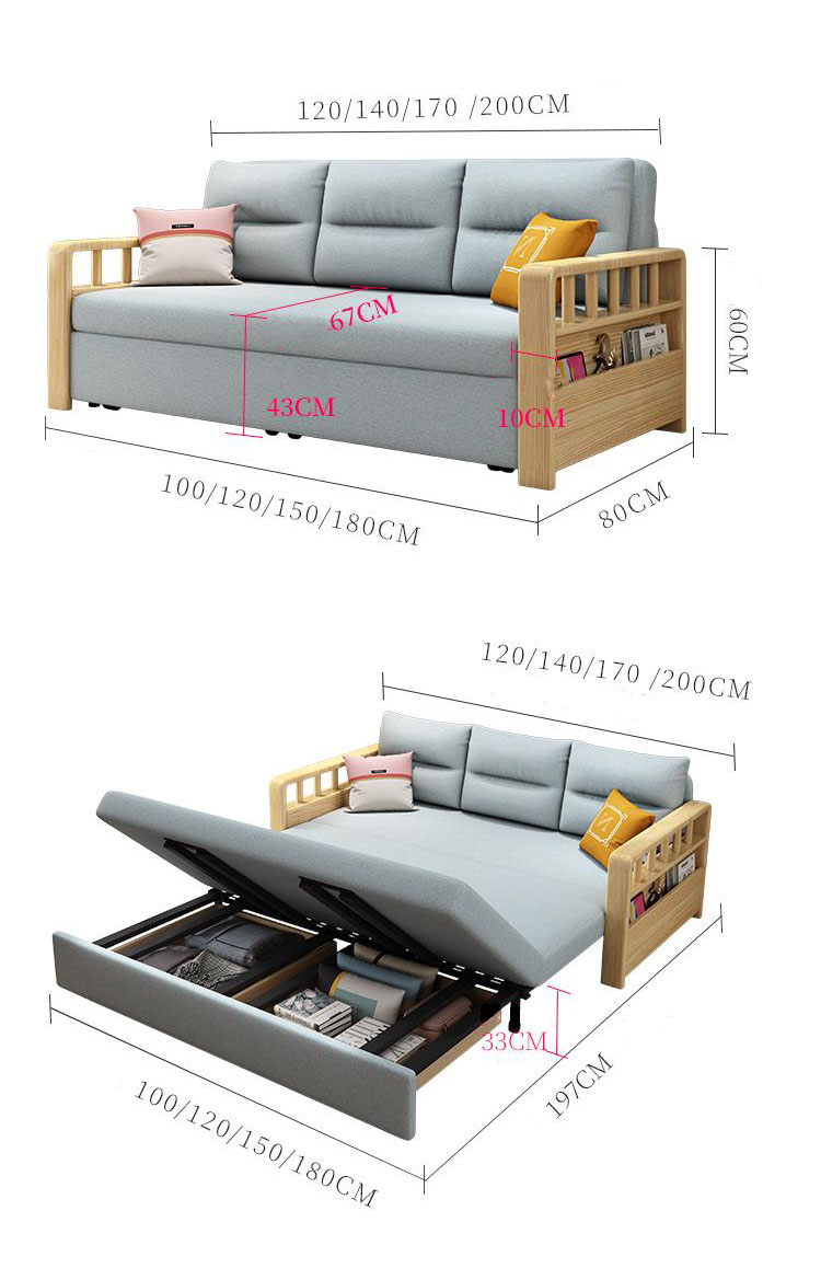 kích thước sofa giường