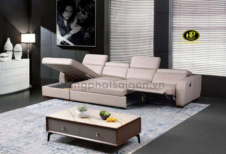 sofa da nhập khẩu sang trọng hiện đại