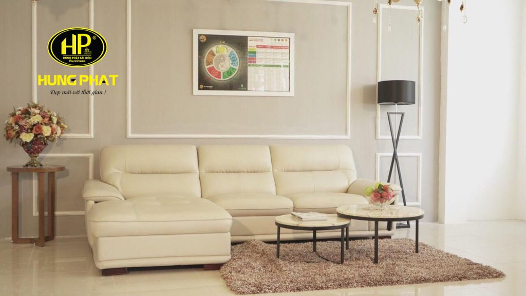sofa góc da đẹp đơn giản