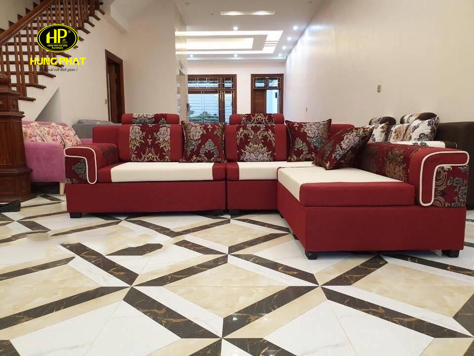 Sofa vải nỉ giúp cho phòng khách của gia đình thêm sang trọng
