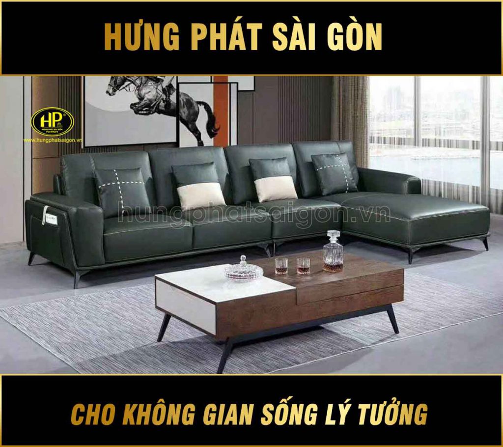 sofa da cao cấp sang trọng h-1907