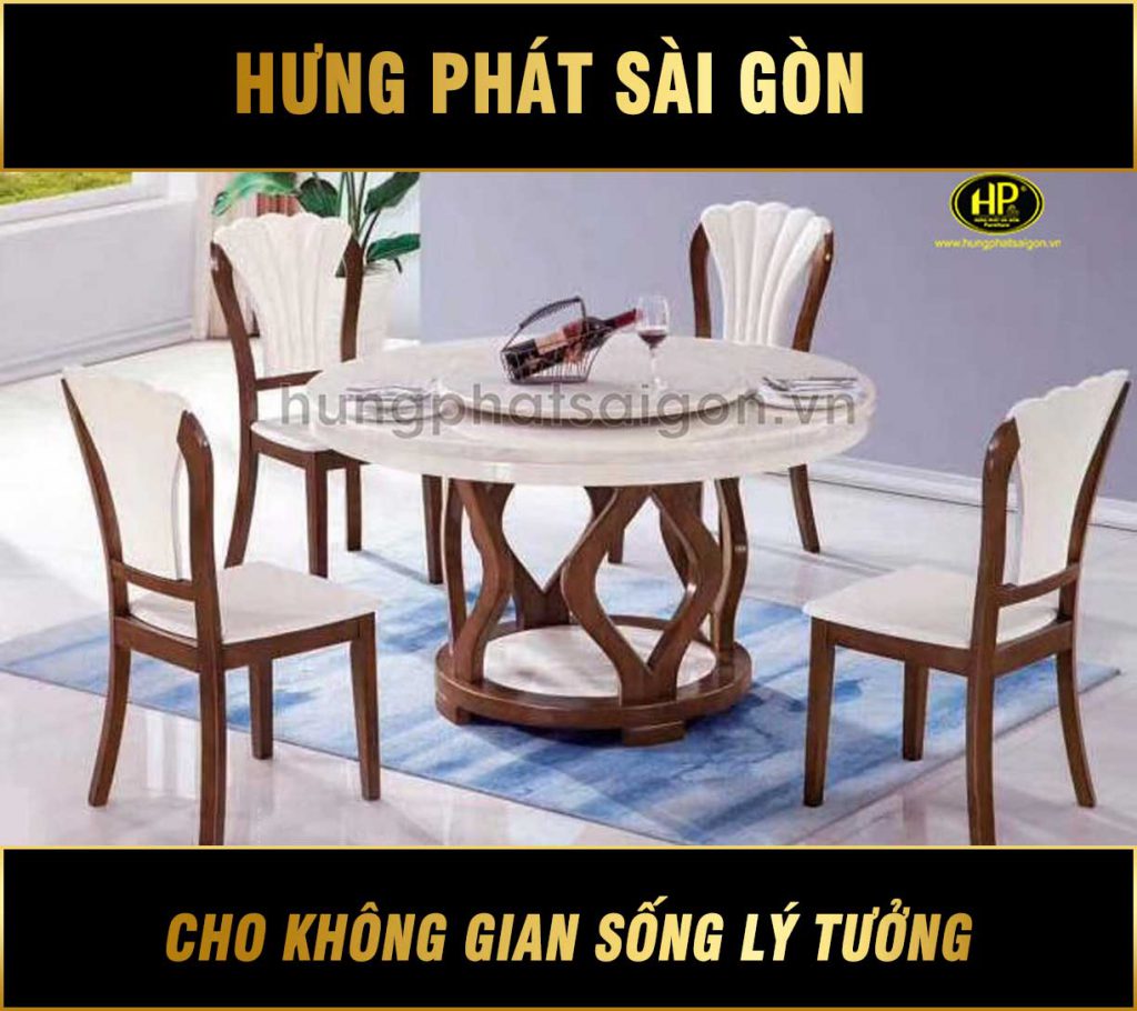 Bàn ăn tròn hiện đại sang trọng MC-108